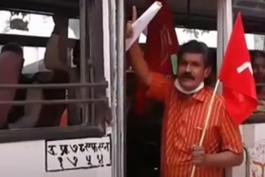 प्रदर्शन कर रहे वाम नेता गिरफ्तार, रिहा