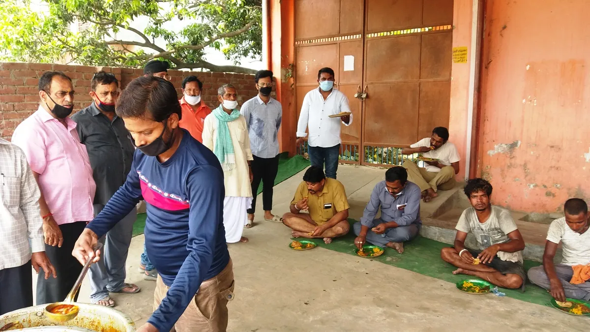 ज्येष्ठ मास के प्रथम मंगलवार को सादगी से लगा भण्डारा