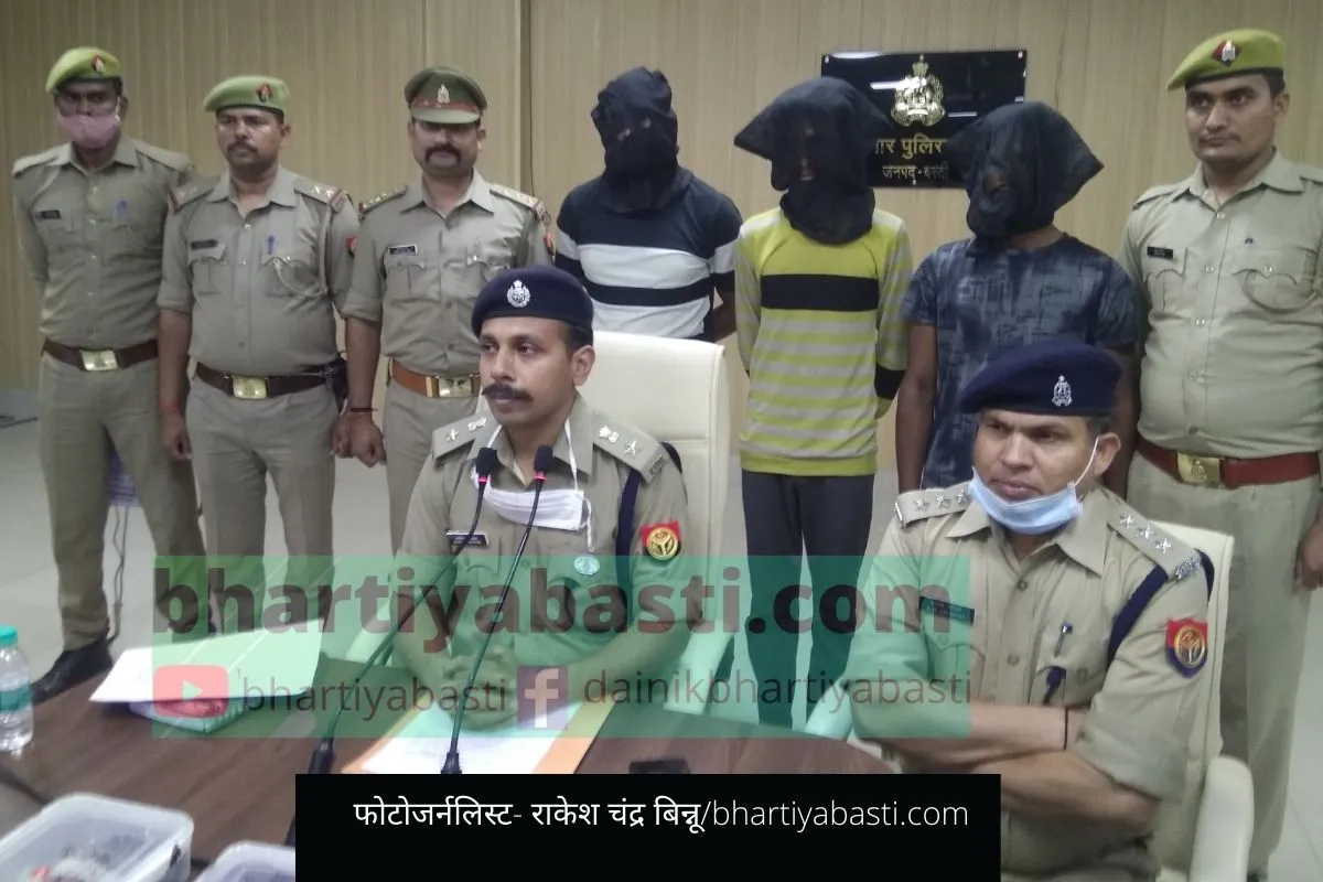 ओला कैब के ड्राइवर को बंधक बना कर कार लूटने वालों को बस्ती पुलिस ने किया गिरफ्तार