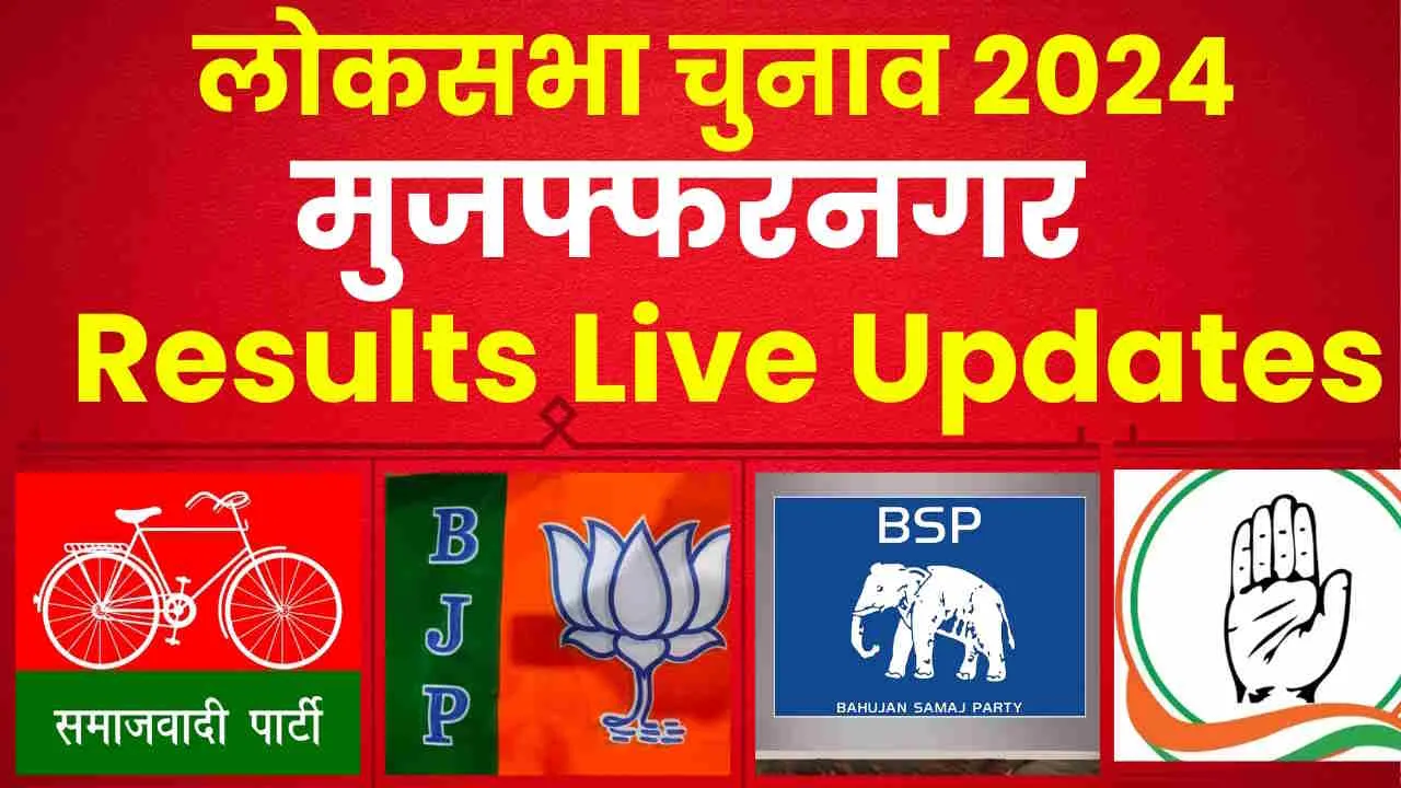 Muzaffarnagar Lok Sabha Election Results 2024 || मुजफ्फरनगर लोकसभा में संजीव बालियान, हरेंद्र मलिक और दारा सिंह प्रजापति को मिले कितने वोट? 