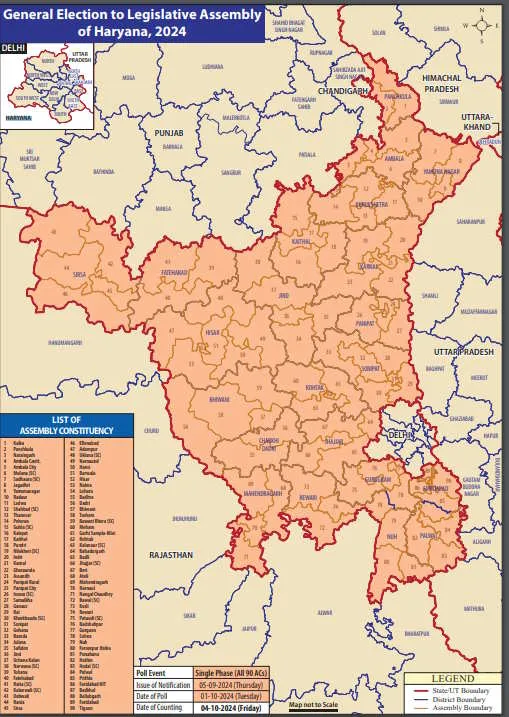 Haryana Assembly Elections 2024 candidates list