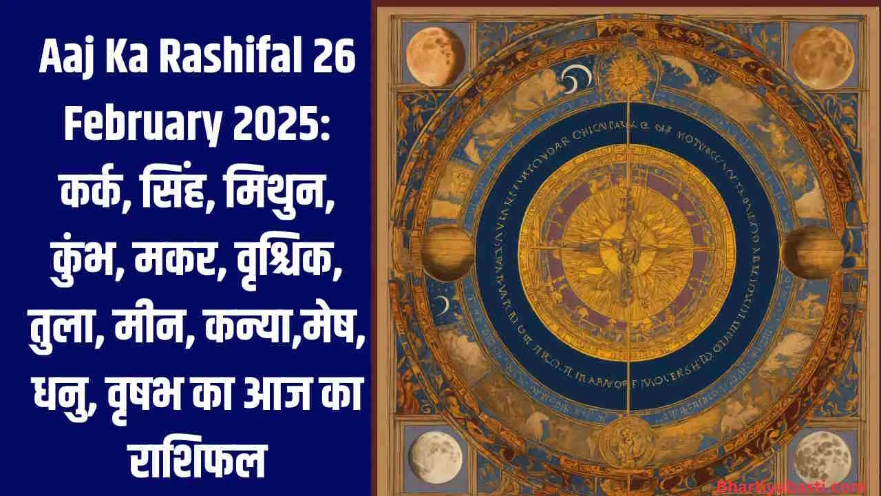 Aaj Ka Rashifal 26 February 2025: कर्क, सिंह, मिथुन, कुंभ, मकर, वृश्चिक, तुला, मीन, कन्या,मेष, धनु, वृषभ का आज का राशिफल