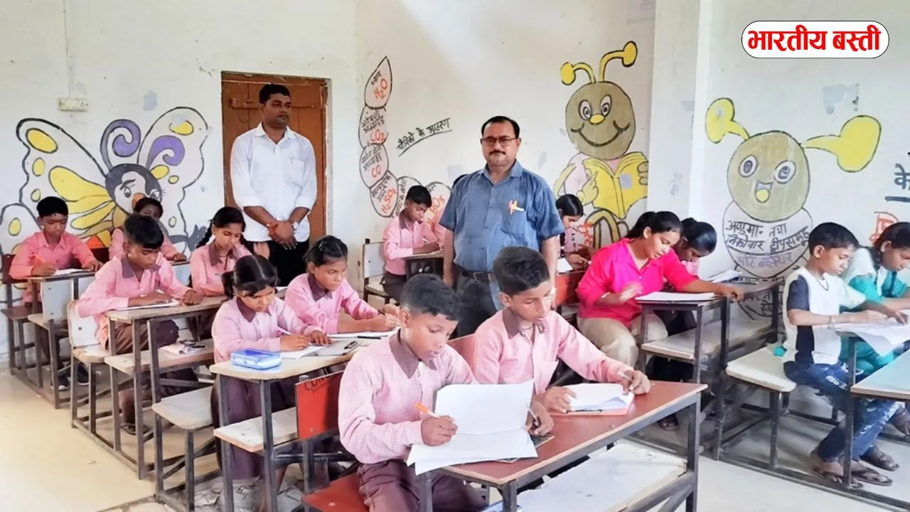 बस्ती में गणित ओलंपियाड का रोमांच: ब्लॉक स्तर की परीक्षा में बच्चों ने दिखाई प्रतिभा