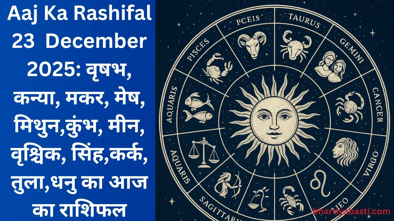 Aaj Ka Rashifal 23  December 2025: वृषभ, कन्या, मकर, मेष, मिथुन,कुंभ, मीन, वृश्चिक, सिंह,कर्क, तुला,धनु का आज का राशिफल