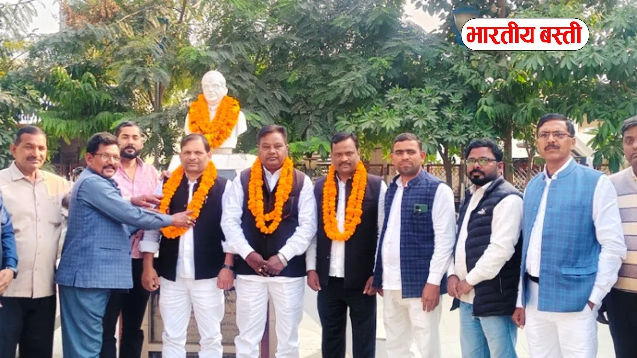 Basti: तीसरी बार बसपा जिलाध्यक्ष बने जय हिन्द गौतम, कार्यकर्ताओं ने किया फूल मालाओं के साथ स्वागत