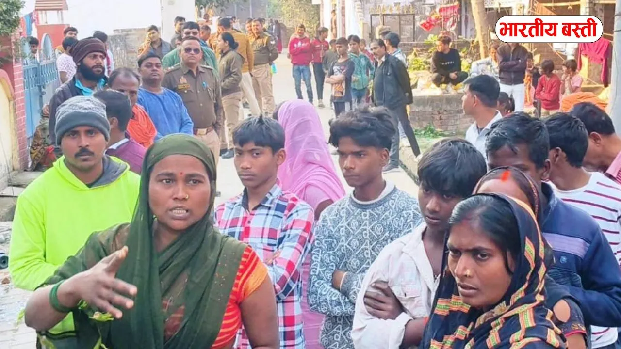 बस्ती में दबंगों ने युवक को मारा-पिटा, पुलिस से सुरक्षा की मांग