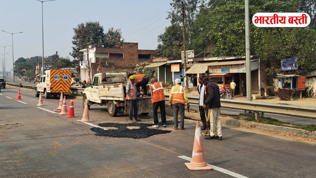 लखनऊ-वाराणसी मार्ग पर सड़क सुधार का कार्य तेज, दुर्घटनाओं से मिलेगी राहत