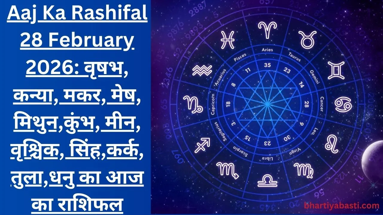 Aaj Ka Rashifal 28 February 2026: वृषभ, कन्या, मकर, मेष, मिथुन,कुंभ, मीन, वृश्चिक, सिंह,कर्क, तुला,धनु का आज का राशिफल