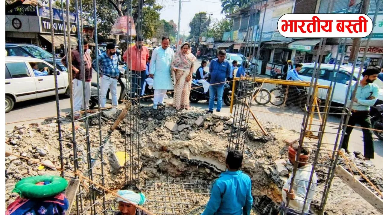 बस्ती में सीसी रोड और चौक निर्माण को लेकर नगर पालिका अध्यक्ष के सख्त निर्देश