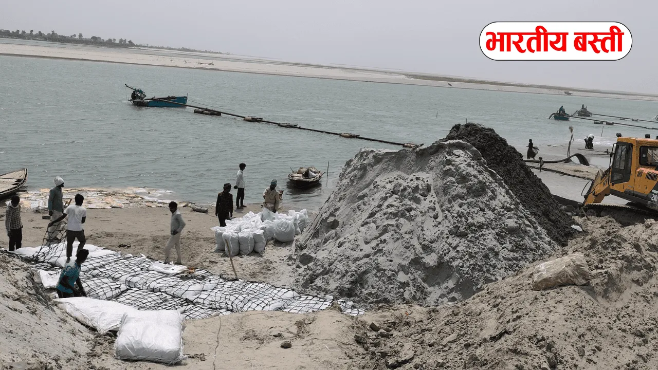 बस्ती में अवैध खनन रोकने की मांग, सरयू नदी से धड़ल्ले से हो रहा बालू खनन?