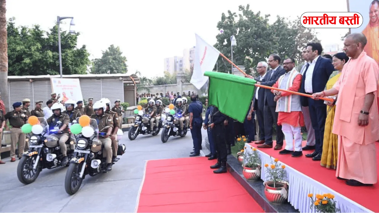 लखनऊ से CM योगी ने 50 QRT गाड़ियों को दिखाई हरी झंडी, बोले- अब दंगा-कर्फ्यू का दौर खत्म