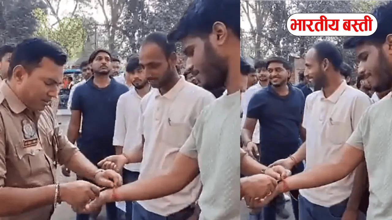 UP SI पेपर में ‘पंडित’ वाले सवाल के बाद नया बवाल! वाराणसी में अभ्यर्थी का कलावा काटने का दावा