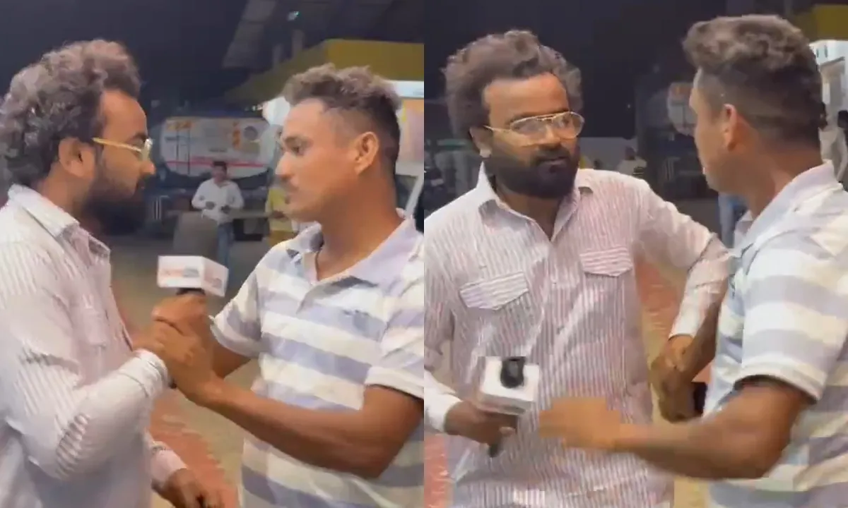 यूपी के बस्ती में पेट्रोल का सच दिखा रहे पत्रकार के साथ गुंडागर्दी, वीडियो वायरल