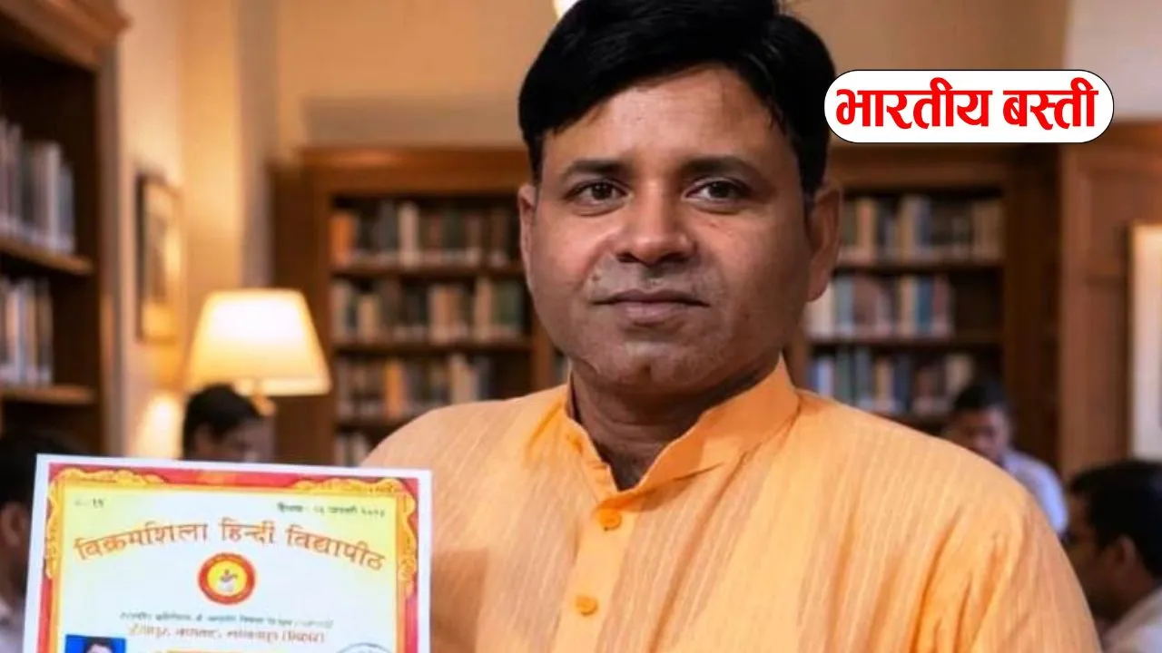 Basti News: शिक्षक विजय प्रकाश को मानद उपाधि मिलने पर प्रसन्नता