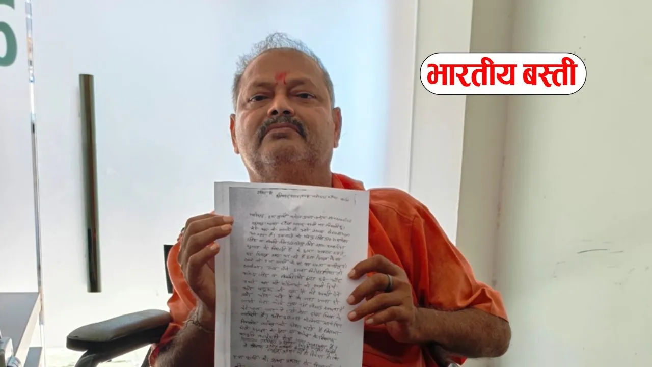 व्हीलचेयर से चलने वाले दिव्यांग ने लगाया रास्ता कब्जाने का आरोप, पुलिस पर भी सुनवाई न करने की शिकायत