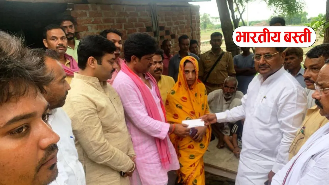 बस्ती में युवक की मौत पर पीड़ित परिवार से मिले सपा विधायक, ₹50 हजार की मदद; बोले- पुलिस ने विवेक दिखाया होता तो मनीष जिंदा होता