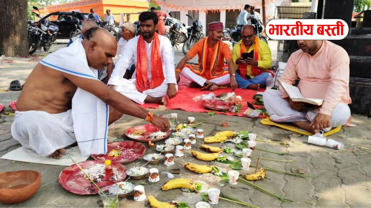 बस्ती के अमहट घाट पर शिवसेना यूबीटी ने किया सामूहिक श्राद्ध-तर्पण, शहीदों और अजन्मी बेटियों को दी श्रद्धांजलि