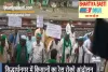 सिद्धार्थनगर में किसानों का रेल रोको आंदोलन, मंत्री के बेटे के खिलाफ सख्त कार्रवाई की मांग