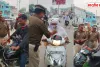बस्ती में सिर्फ़ 3 घंटे में 150 चालान! हेलमेट-सीट बेल्ट भूलने वालों पर टूटा कहर