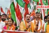 बस्ती के भानपुर में गूंजे देशभक्ति के नारे, पूर्व विधायक की अगुवाई में निकली भव्य तिरंगा यात्रा