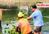 बस्ती में कुंआनो नदी सफाई अभियान, अमहट घाट पर उतरीं नगर पालिका अध्यक्ष नेहा वर्मा