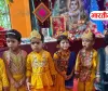 बस्ती के इंडियन पब्लिक स्कूल में कृष्ण जन्माष्टमी की धूम, राधा-कृष्ण के रूप में सजे बच्चों ने मोहा मन