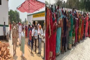 Basti Panchayat Chunav: बस्ती में गांव की सरकार के लिये दिखा उत्साह, कोरोना प्रोटोकाल की उड़ी धज्जियां