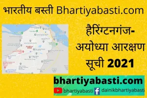 HARRINGTONGANJ ayodhya reservation list| यहां देखें  हैरिंग्टनगंज  के गांवों के आरक्षण की नई सूची | Ayodhya Panchayat Chunav