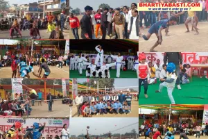 Basti Sansad Khel Mahakumbh: प्रतिभागियों ने खिली धूप में जीत के लिए बहाया पसीना