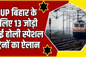 Holi Special Trains List || यूपी-बिहार के लिए 13 जोड़ी नई होली स्पेशल ट्रेनों की घोषणा सूची और पूरा शेड्यूल देखें