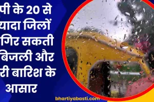 UP Mein Barish: यूपी के 20 से ज्यादा जिलों में गिर सकती है बिजली और भारी बारिश के आसार