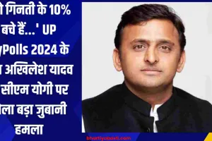 'जो गिनती के 10% बचे हैं...' UP ByPolls 2024 के बीच अखिलेश यादव ने सीएम योगी पर बोला बड़ा जुबानी हमला