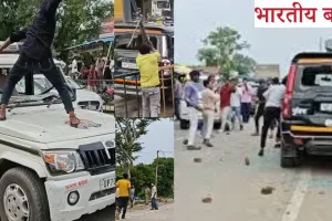 प्रयागराज में सियासी बवाल! चंद्रशेखर को रोका तो भड़की भीड़, पुलिस पर पथराव, गाड़ियों में आग