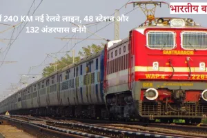 UP में बिछेगी 240 KM लंबी नई रेलवे लाइन: 4939 करोड़ की लागत, बनेंगे 48 स्टेशन और 132 अंडरपास!