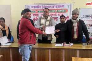 कृषि विज्ञान केंद्र बस्ती में मशरूम उत्पादन पर पांच दिवसीय प्रशिक्षण संपन्न