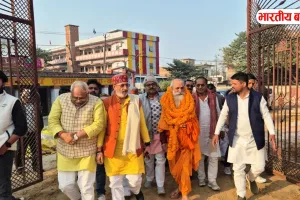 बस्ती में बनेगा भगवान परशुराम का भव्य मंदिर, पुष्कर तीर्थ के स्वामी प्रखर जी महाराज ने किया निरीक्षण
