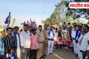 बस्ती में बाबा साहब की जयन्ती पर ग्रामीण क्षेत्रों में उमड़े लोग