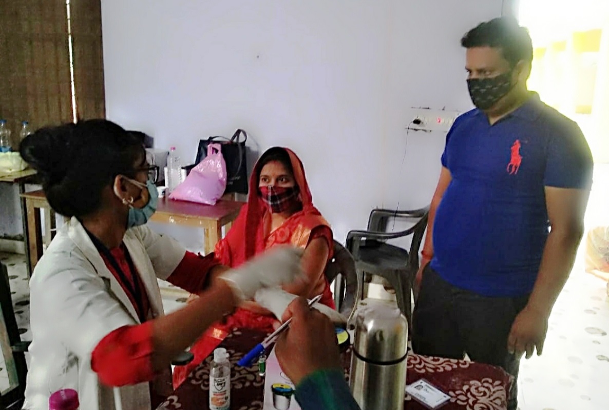 लगवाया वैक्सीन, दिया संदेश