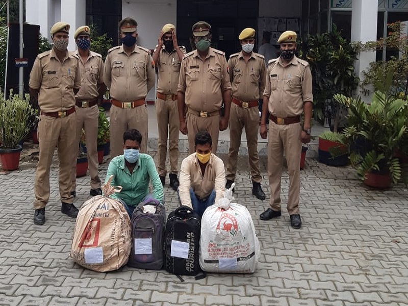 Basti crime news: हर्रैया में 2 तस्कर गिरफ्तार, 40 किलो गांजा बरामद