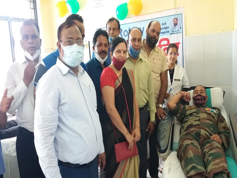 कारगिल विजय दिवस की स्मृति में रक्तदान शिविर आयोजित