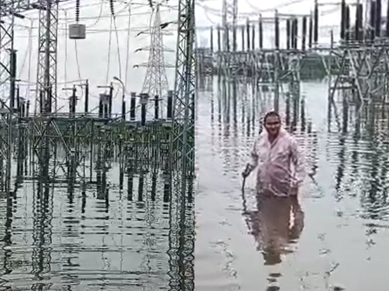 Siddharth Nagar Flood Update: 132 केवीए पावर हाउस सिरसिया में बाढ़ का पानी घुसा