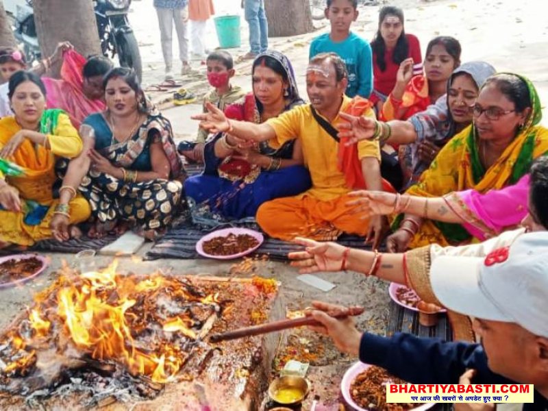 Basti News: हवन, भण्डारे के साथ 7 दिवसीय शिवमहापुराण कथा सम्पन्न