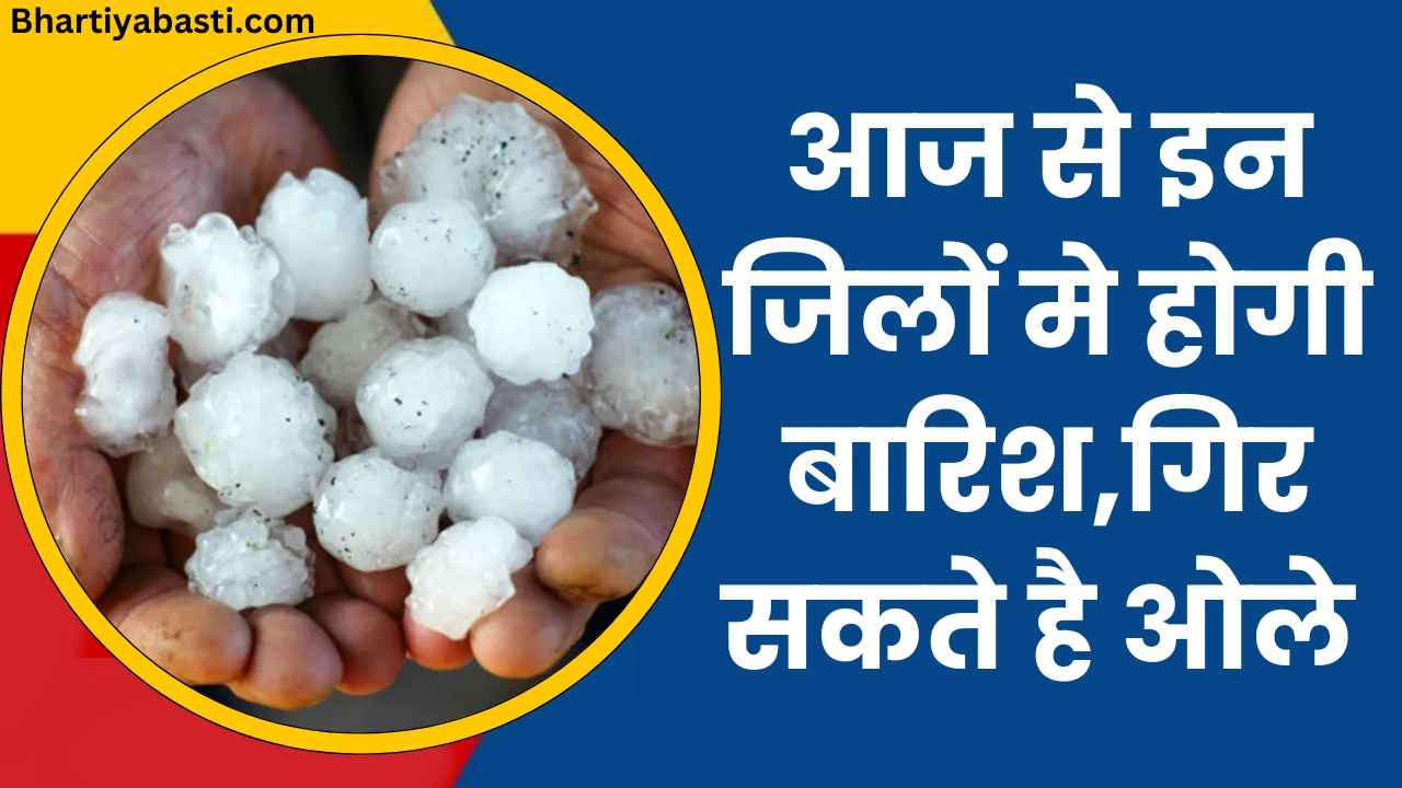 Uttar Pradesh Ka Mausam|| यूपी के इन जिलों मे हो सकती है बारिश, ओले गिरने के आसार, IMD का अलर्ट