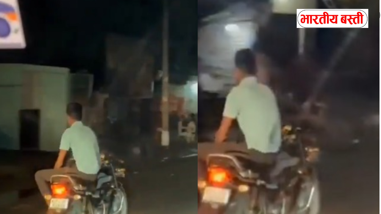 सोशल मीडिया पर वायरल होने की सनक! बिना हैंडल पकड़े बाइक चलाने का वीडियो बना खतरा, गोंडा पुलिस ने शुरू की जांच